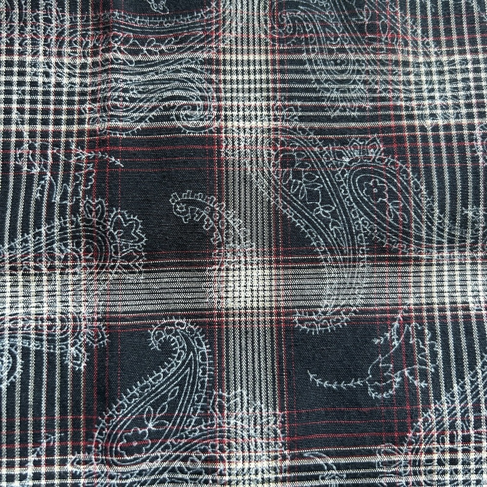 Angelo Litrico Paisley/plaid button down dress shirt size L. - Picture 6 of 8